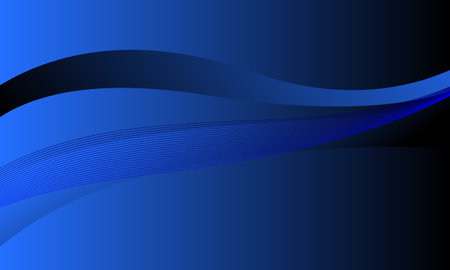 blue wave curve business lines smooth gradient abstract backgroundのイラスト素材