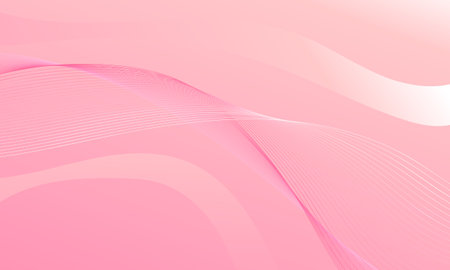 pink lines curve wave with soft gradient abstract backgroundのイラスト素材
