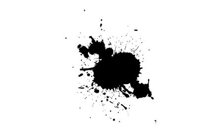 black ink dropped splatter splash painting grunge graphic style abstract backgroundのイラスト素材