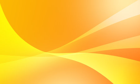 abstract yellow orange lines wave curves soft gradient backgroundの写真素材