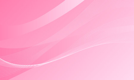pink lines wave curves soft gradient abstract backgroundの写真素材