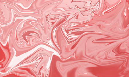 red liquid oil painting splash water color artistic abstract backgroundの写真素材