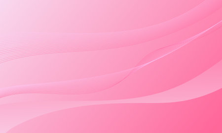 pink curve wave smooth lines with soft gradient abstract backgroundのイラスト素材