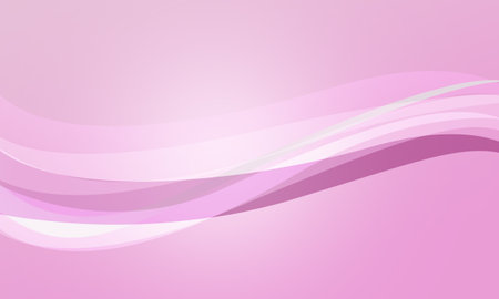 pink lines wave curves soft gradient abstract backgroundの写真素材