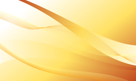 orange yellow gradient with business lines curves waves abstract backgroundのイラスト素材