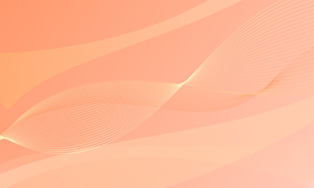 abstract orange curves waves soft gradient element backgroundのイラスト素材