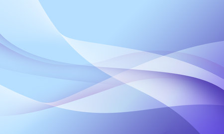 blue violet lines curves wave smooth gradient abstract backgroundの写真素材