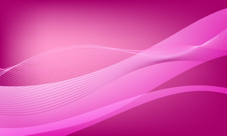 purple violet lines wave curves soft gradient abstract backgroundのイラスト素材