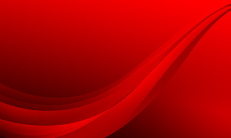 red business lines curves waves smooth gradient abstract backgroundの写真素材