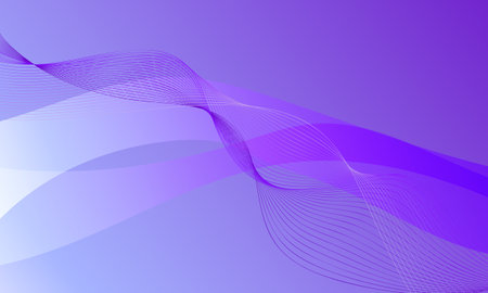violet purple color with business lines wave curves smooth gradient abstract backgroundのイラスト素材