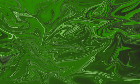 green liquid oil painting splash watercolor style abstract backgroundの写真素材