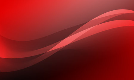red lines curves waves smooth gradient abstract backgroundの写真素材