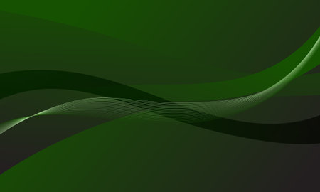 green lines waves curves soft gradient abstract backgroundのイラスト素材