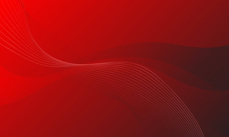 red business lines waves curves smoooth gradient abstract backgroundのイラスト素材