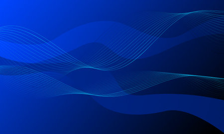 blue business lines wave curves ssoft gradient abstract backgroundのイラスト素材