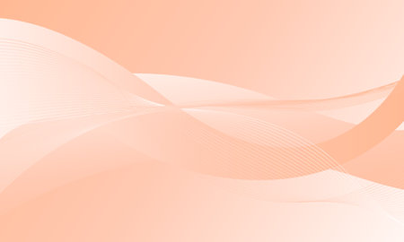 orange smooth lines wave curves with gradient abstract backgroundのイラスト素材