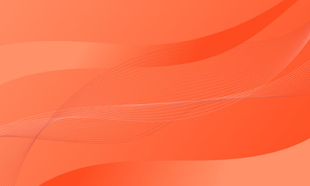 orange business lines wave curves smooth gradient abstract backgroundのイラスト素材