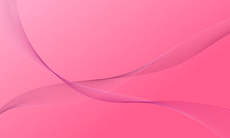 pink lines wave curves with soft gradient abstract backgroundのイラスト素材