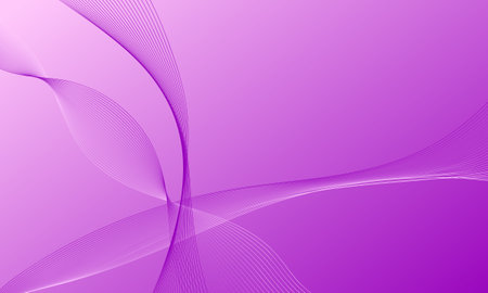 pink violet purple smooth lines wave curves with gradient abstract backgroundのイラスト素材