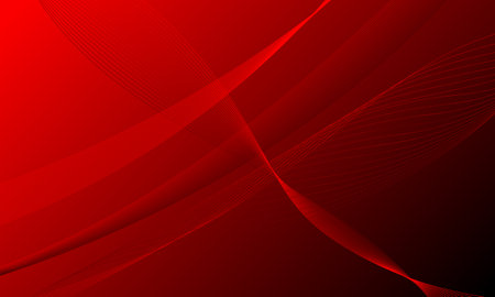 abstract red business lines curve wave on soft gradient abstract backgroundのイラスト素材