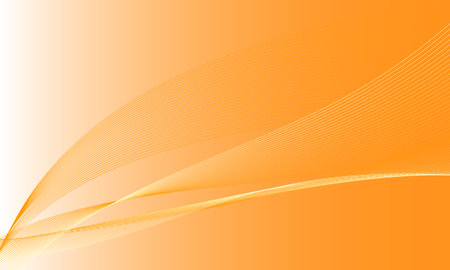 orange lines curve wave on soft gradient abstract backgroundのイラスト素材