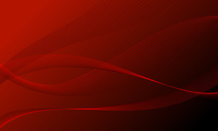 red lines curve wave on soft gradient abstract backgroundのイラスト素材