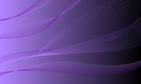 violet business lines wave curve on gradient abstract backgroundのイラスト素材