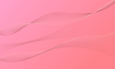pink business lines wave curves with gradient abstract backgroundのイラスト素材