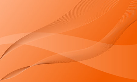 orange smooth lines wave curves with smooth gradient abstract backgroundのイラスト素材