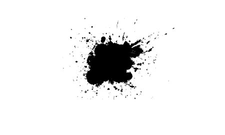 black ink dropped splatter splash painting in grunge graphic style on white backgroundのイラスト素材