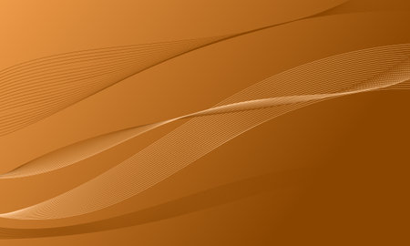 orange business lines wave curve abstract backgroundのイラスト素材