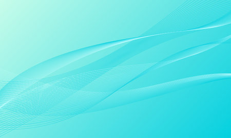 blue light smooth lines wave curves with soft gradient abstract backgroundのイラスト素材