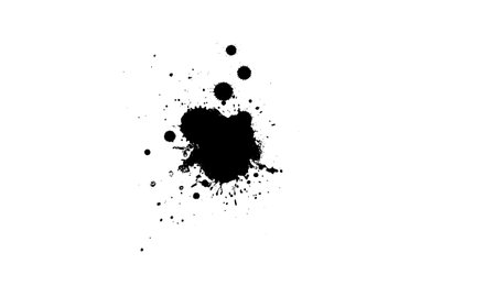 black dropped ink painting splatter splash in grunge graphic styleのイラスト素材