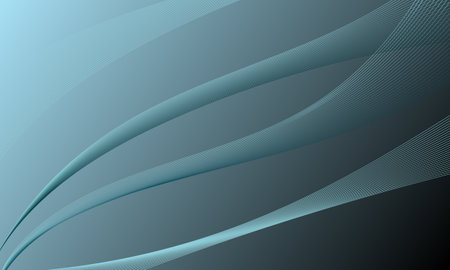 blue business lines wave curves with smooth gradient abstract backgroundのイラスト素材