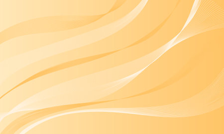 yellow smooth lines wave curves abstract backgroundのイラスト素材