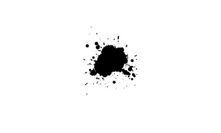 black brushed ink splatter splash grunge graphic style element on white backgroundのイラスト素材