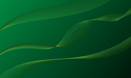 green lines wave curve with smooth gradient abstract backgroundのイラスト素材