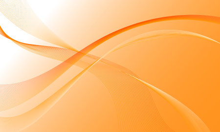 orange lines wave curves with gradient abstract backgroundのイラスト素材