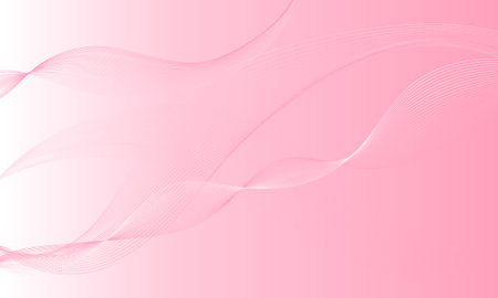 pink light with smooth lines wave curves on smooth gradient abstract backgroundのイラスト素材