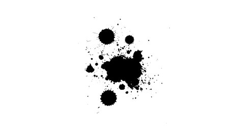 black ink splash splatter on white backgroundのイラスト素材