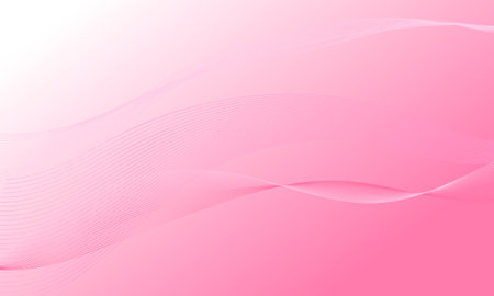 pink soft lines wave curves with gradient abstract backgroundのイラスト素材