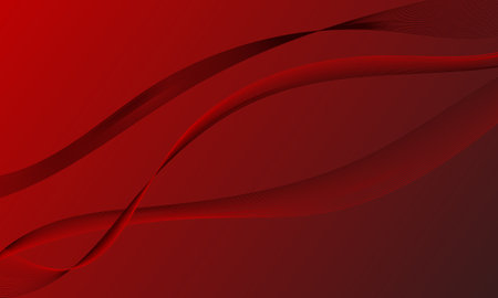 red lines wave curves on gradient abstract backgroundのイラスト素材