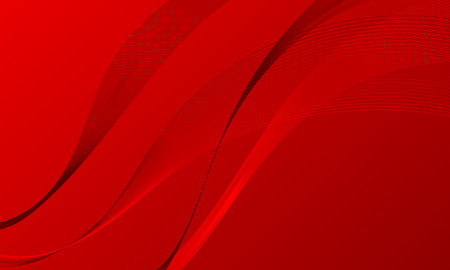 abstract red business lines wave curves with smooth gradient backgroundのイラスト素材