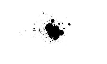 black spray dropped splash splatter on white backgroundのイラスト素材