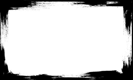 black grunge frame border empty space templateのイラスト素材
