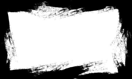 black stroke grunge border frame empty background picture templateのイラスト素材