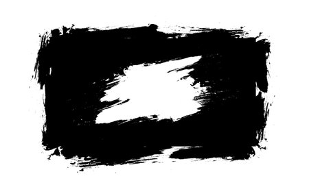 black grunge brush banner abstract backgroundのイラスト素材