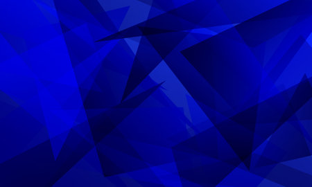 abstract blue fractal geometric triangle polygon shape backgroundのイラスト素材
