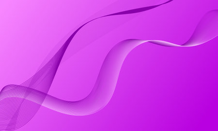 violet purples smooth lines wave curves with soft gradient abstract backgroundのイラスト素材