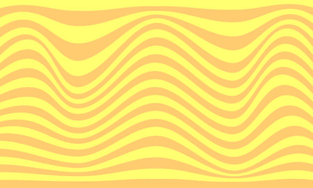 yellow orange stripes lines wave curves abstract backgroundのイラスト素材